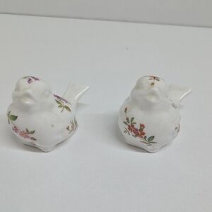 Hammersley & Co Fine Bone China Floral Bird Salt and Pepper shaker